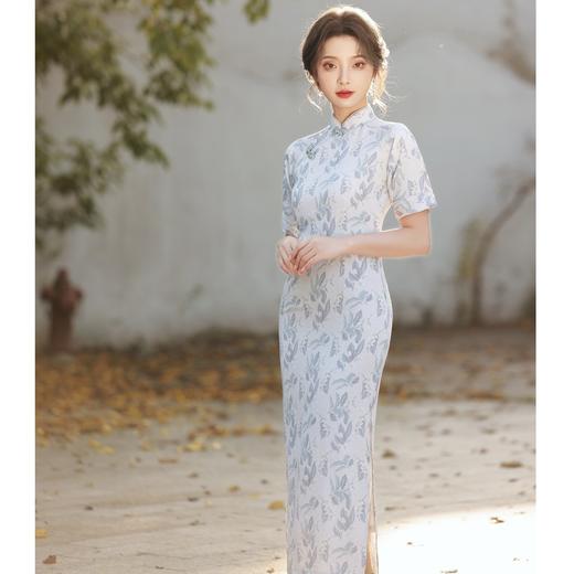 春夏季新款，气质旗袍长款改良时尚连衣裙少女旗袍BJS-7100 商品图1