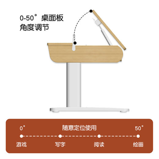 喜梦宝升降桌儿童学习桌写字作业课桌椅组合套装男孩小学生可升降 商品图3