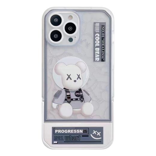 【积分兑换，会员专享福利】「三款配色！苹果华为系列」抖音同款隐形支架苹果13手机壳12潮牌暴力熊iPhone14promax保护套膜壳 商品图4