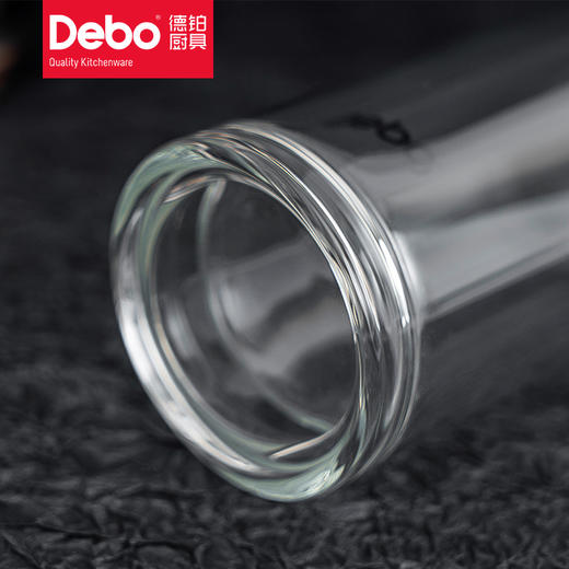 Debo德铂汉纳斯高硼硅玻璃套装杯304不锈钢过滤茶漏茶杯办公水杯320ml+360ml两件套 商品图8