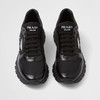 【三】PRADA 普拉达 男士 Re-Nylon 再生尼龙和亮面皮革金属三角形徽标休闲运动鞋 黑色 2EE369 3LF5 F0632 商品缩略图1