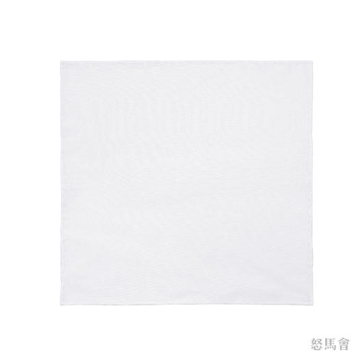 白色亚麻手工口袋巾 商品图1