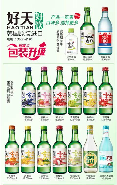 好天好饮蓝莓味烧酒360ml 商品图1