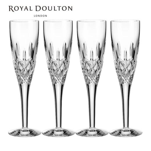 英国皇家道尔顿进口香槟杯酒杯水晶玻璃杯四只装 海克利尔四杯 商品图0
