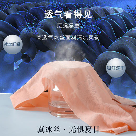 超值买二送一【真冰丝 无惧夏日】冰丝提花内裤透气看得见 摆脱厚重 裸感高透气冰丝面料清凉柔软 纯棉收腹提臀内衣女士三角裤 商品图1