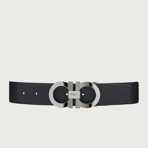 FERRAGAMO 菲拉格慕 男士双面可调式 GANCINI 腰带 黑色 67 0084 750184 商品图0