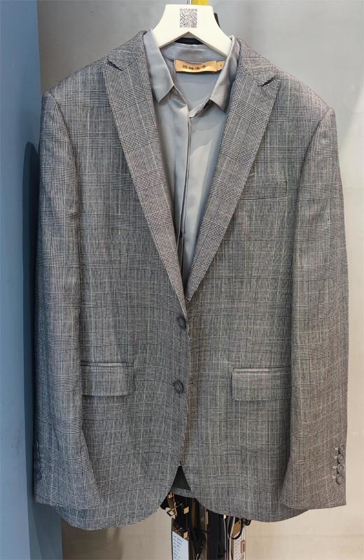 男装修身西服套装/单西 霸道总裁范 千鸟格纹 进口稀缺面料 J204M4662 商品图1