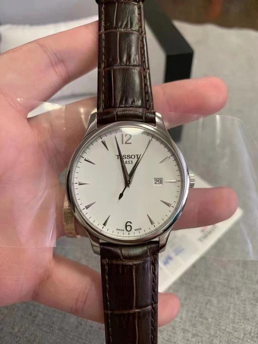 天梭TISSOT男士大三针超薄腕表，型号T063 商品图1