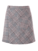 欧芮儿 格子半身裙女2019新款女装夏装高腰不规则a字裙短裙子 商品缩略图3