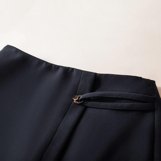 欧芮儿秋装女2019 高腰开叉半身裙短款休闲显瘦百搭包臀裙 商品图5