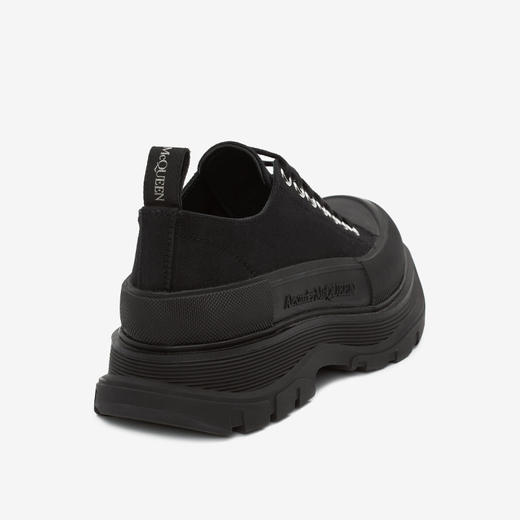 ALEXANDER MCQUEEN 亚历山大.麦昆 女士字母徽标压花休闲运动鞋 黑色 697072 W4MV2 1000 商品图2