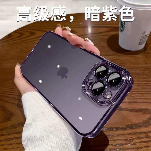 「8色可选！苹果系列」适用iPhone14ProMAX手机膜壳电镀自带镜头膜软壳苹果14全包保护套13 商品图1