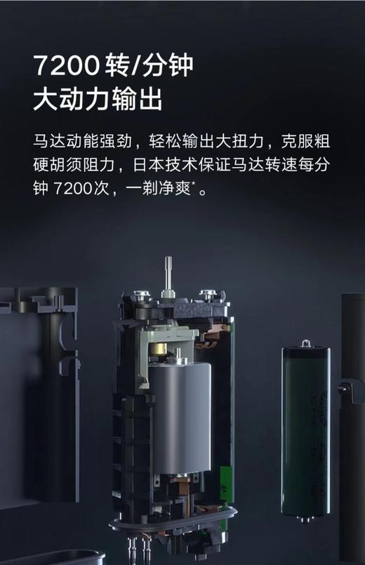 【6F】博朗男士迷你电动剃须刀 黑色 商品图2