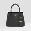 PRADA 普拉达 女士 Saffiano 十字纹皮革珐琅金属三角形徽标迷你提挎包 黑色 1BG443 2A4A F0002 XOO 商品缩略图0