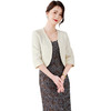 修身显瘦，百搭春秋季气质优雅时髦纯色开衫上衣短外套HR-WC8002AB9 商品缩略图4