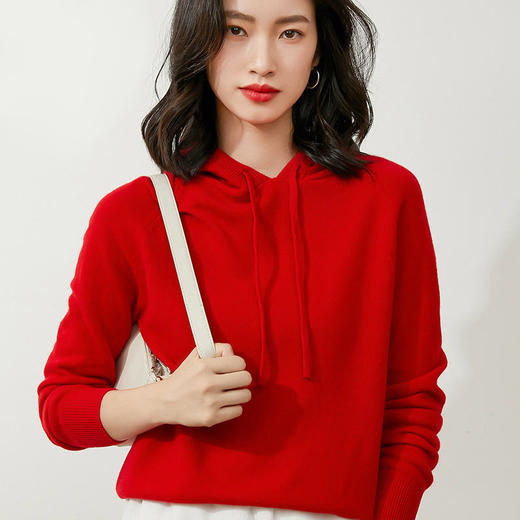 茧墨 日式针织连帽卫衣 舒适亲肤 商品图1