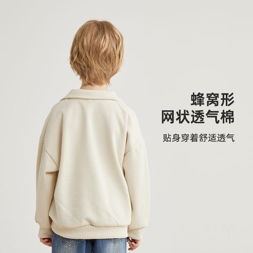 【100元任选5件】【上身垂坠有型 好穿易搭】潮酷翻领卫衣PCWY2324 商品图3