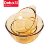 Debo德铂尤妮思琥珀色高硼硅玻璃碗盘子甜品水果沙拉碗耐高温家用大碗盘 商品缩略图7