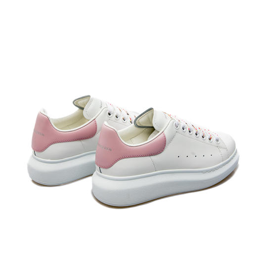 ALEXANDER MCQUEEN 亚历山大.麦昆 女士小牛皮系带粉色尾大廓形休闲运动鞋 白色 718139 WHGP5 8937 商品图3