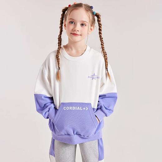 【24年反季特价清仓】龙之涵 亲子款设计师款撞色卫衣 23年春季卫裤套头上衣 婴幼儿A类标准 商品图6