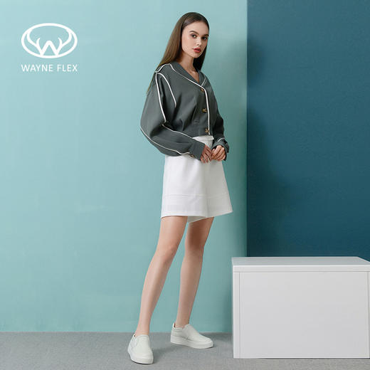 为舒适而生！Wayne Flex 韦恩鹿皮运动鞋 一脚蹬厚底乐福鞋 商品图0