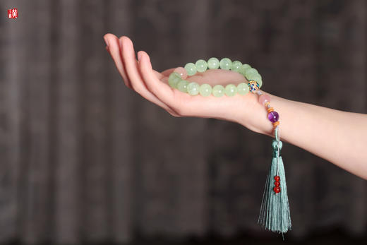 葡萄石十八子手串【碧影】，珠径11.5mm 商品图3