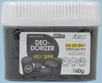 【中欧班列精选4盒】韩国冰箱去味剂 原装进口绿茶活性炭防止串味去异味双色去味剂 160g/盒WHBX 商品图4