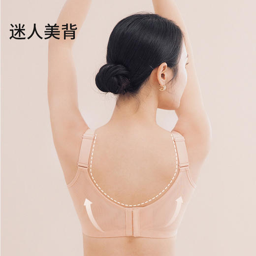 软钢圈 抹胸 大胸显小 收副乳 平后背 提升胸位 格雅调整型文胸 商品图5
