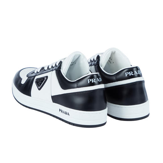 【三】PRADA 普拉达 男士 DOWNTOWN 皮革金属三角形徽标系带休闲运动鞋 混色 2EE364 3LKG F0T8F 商品图2