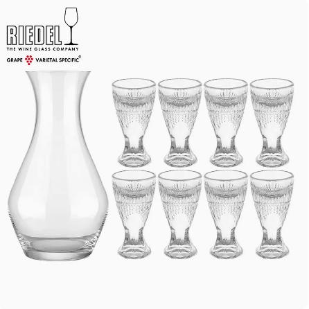 【样品特惠4折，仅1套，无货退款】奥地利RIEDEL白酒杯套装家用分酒器小烈口杯套装 8支白酒杯+分酒壶套装 商品图3