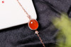 南红保山冰红手链【星月】 925银镶 商品缩略图1