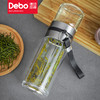 Debo德铂特尔斯高硼硅玻璃杯便携式茶杯泡茶水杯分离中式乐扣水壶260ml 商品缩略图1