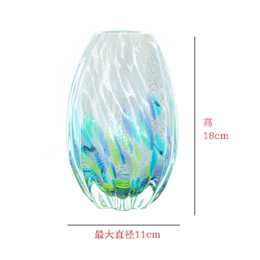 日本津轻手工花瓶 客厅插花瓶茶室会所摆件结婚乔迁送礼创意花瓶 商品图6