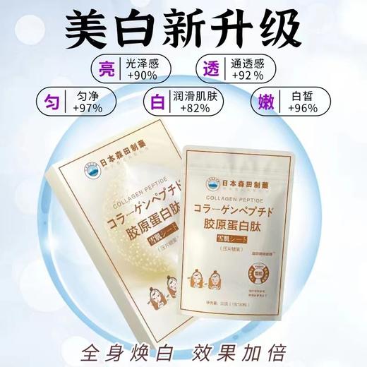 【应季好物】日本森田制药胶原蛋白肽雪肌美白丸30g*3袋 商品图2