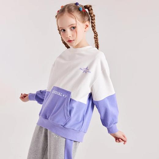 【24年反季特价清仓】龙之涵 亲子款设计师款撞色卫衣 23年春季卫裤套头上衣 婴幼儿A类标准 商品图14