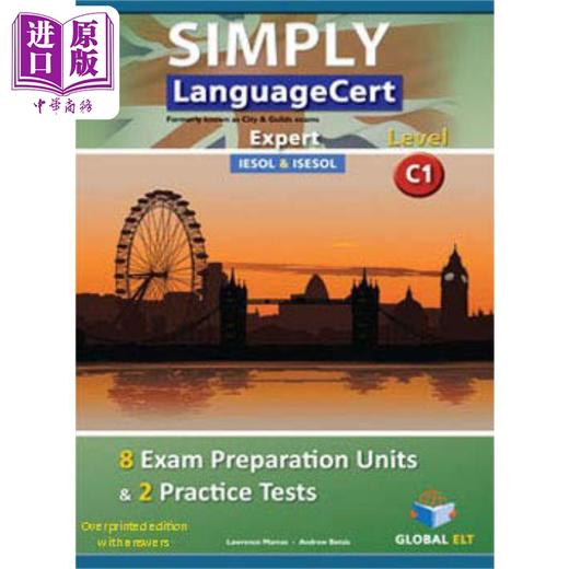 【中商原版】SIMPLY LanguageCert - CEFR C1 - Preparation & Practice Tests 朗思考试-CEFRC1-备考和模拟题-套印版含答案 商品图0