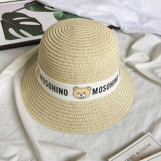 【潮酷草帽】2023新款ins夏季儿童草帽男童女童遮阳帽宝宝太阳帽凉帽盆帽 商品图12