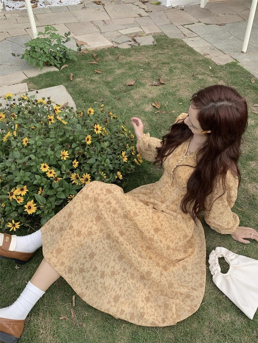 【温柔碎花茶歇裙  出游日常好穿搭 】Im Presionismo法式温柔碎花茶歇裙 商品图2