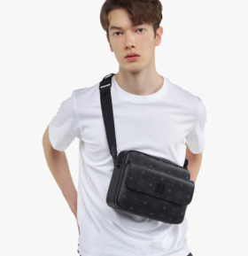 MCM 斜挎包 MEDIUM男  MMRDSTA01BK001-F