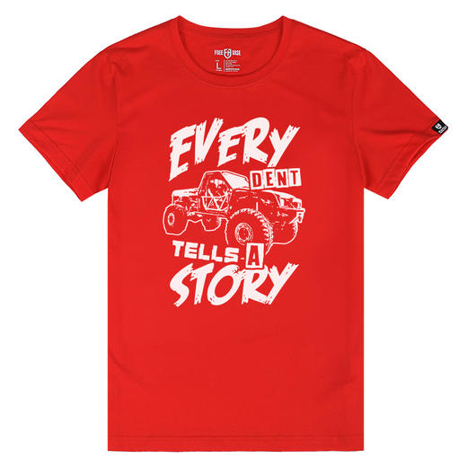 自由基地简约黑白越野车图案印花春夏新款团队队服户外休闲短袖T NMT-1986 商品图4