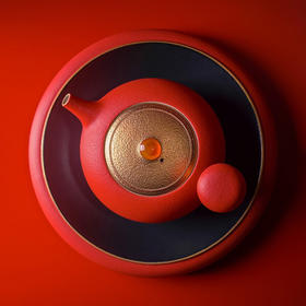 万仟堂 茶具套装 中国红茶具 开门红茶具 鸿运当头成套茶具 茶杯杯子 中式茶具