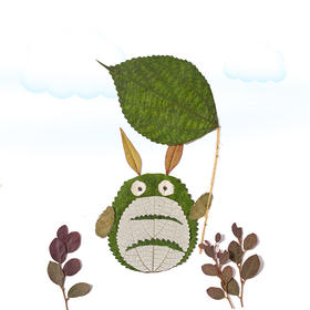 树叶手工贴画DIY材料包套装 小学生儿童创意植物标本画