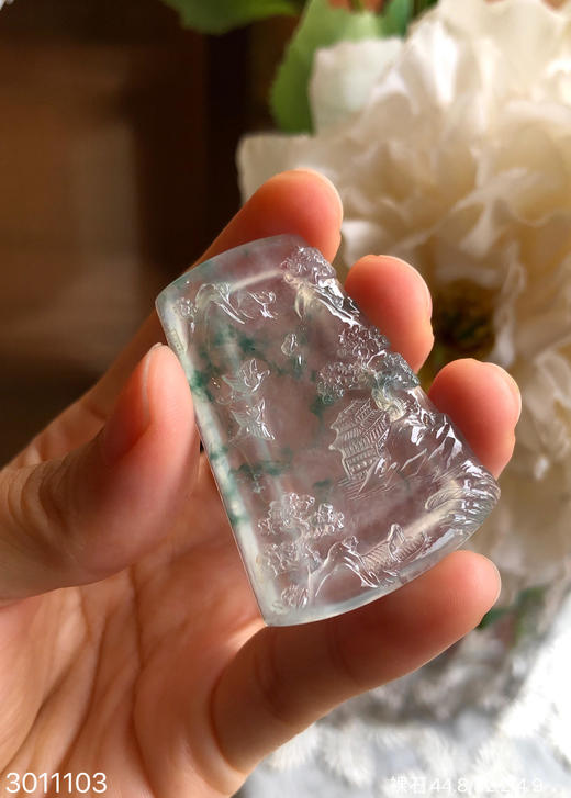 飘花山水牌裸石 45999【3011103】 商品图6