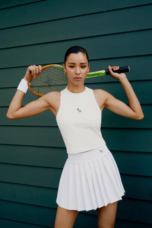 RECREATIONAL HABITS - Naomi Pleated Skirt In White - WHITE - 女装 - 网球短裙 - 白色 商品图0