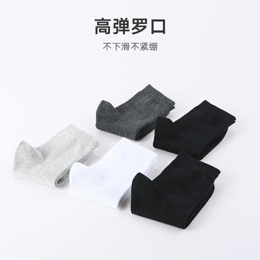 舒适筒棉袜五双装 商品图2