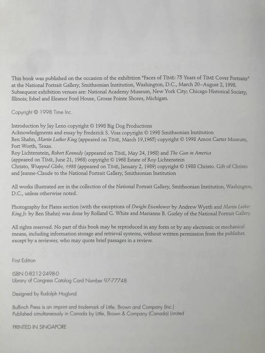 时代杂志封面肖像图集 75幅彩色40幅黑白插图 精装大16开 商品图4