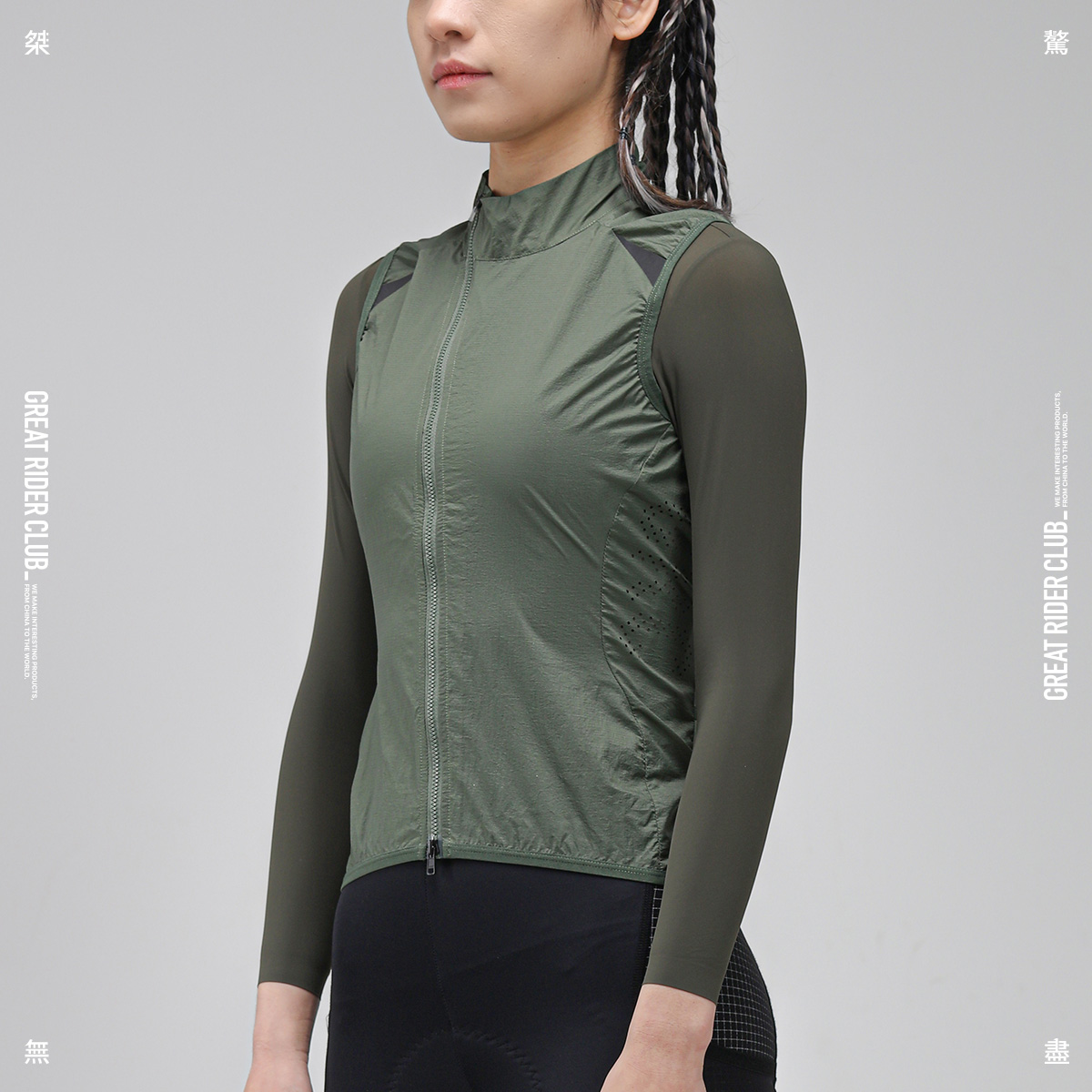 GRC桀骜无尽春夏新款TECH系列防水耐磨透气公路自行车骑行马甲女