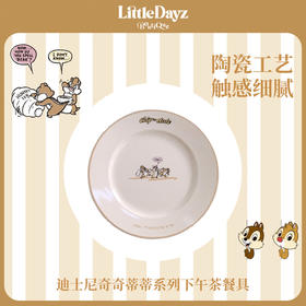 【米舍】LittleDayz迪士尼奇奇蒂蒂下午茶餐具露营公园野餐陶瓷盘子