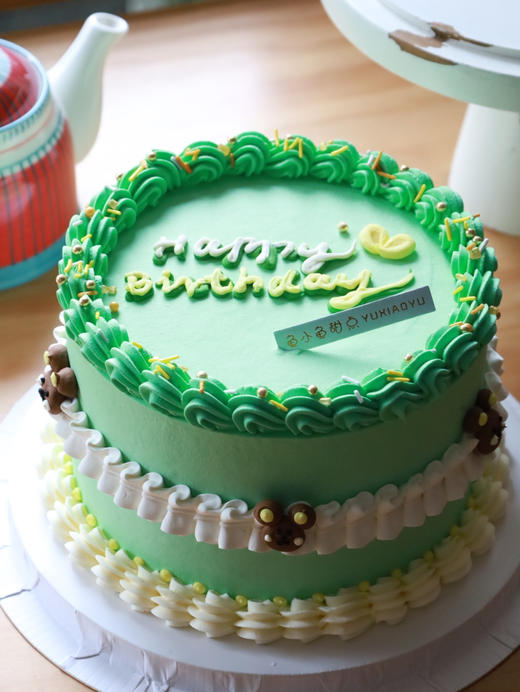 复古小熊花边蛋糕 商品图0