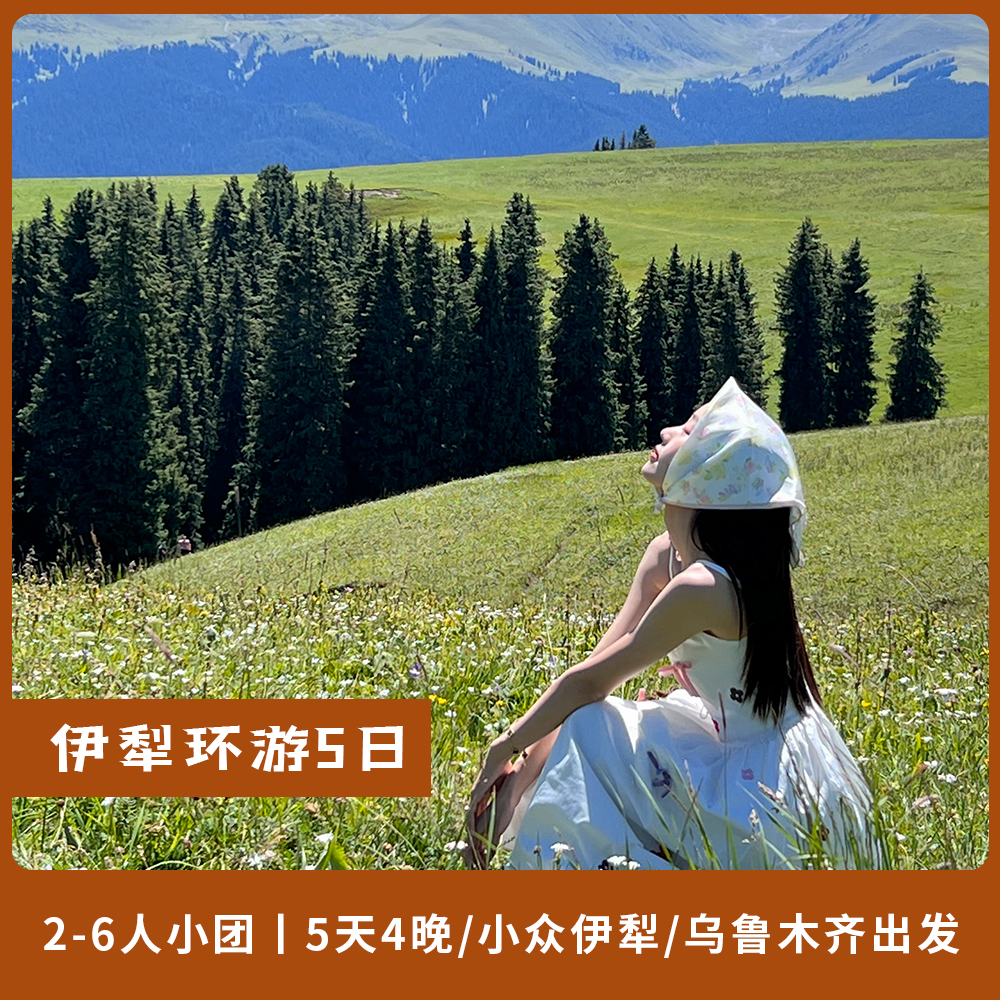 伊犁环游5天4晚丨4-6人团丨夏塔古道/琼库什台/赛里木湖/那拉提/独库公路